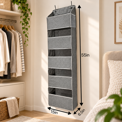 5-Shelf Over-the-Door Closet Organizer