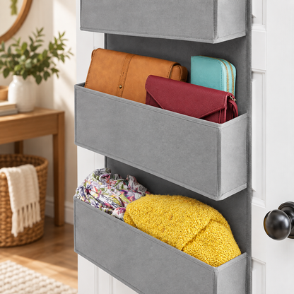 4-Tier Over-the-Door Fabric Organizer