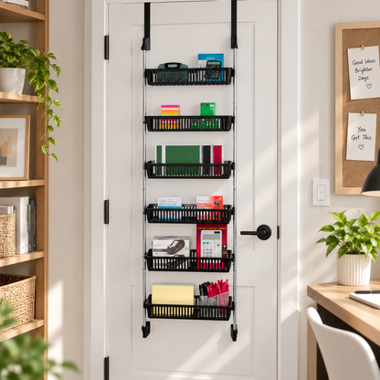 6-Tier Over-the-Door Organizer Rack