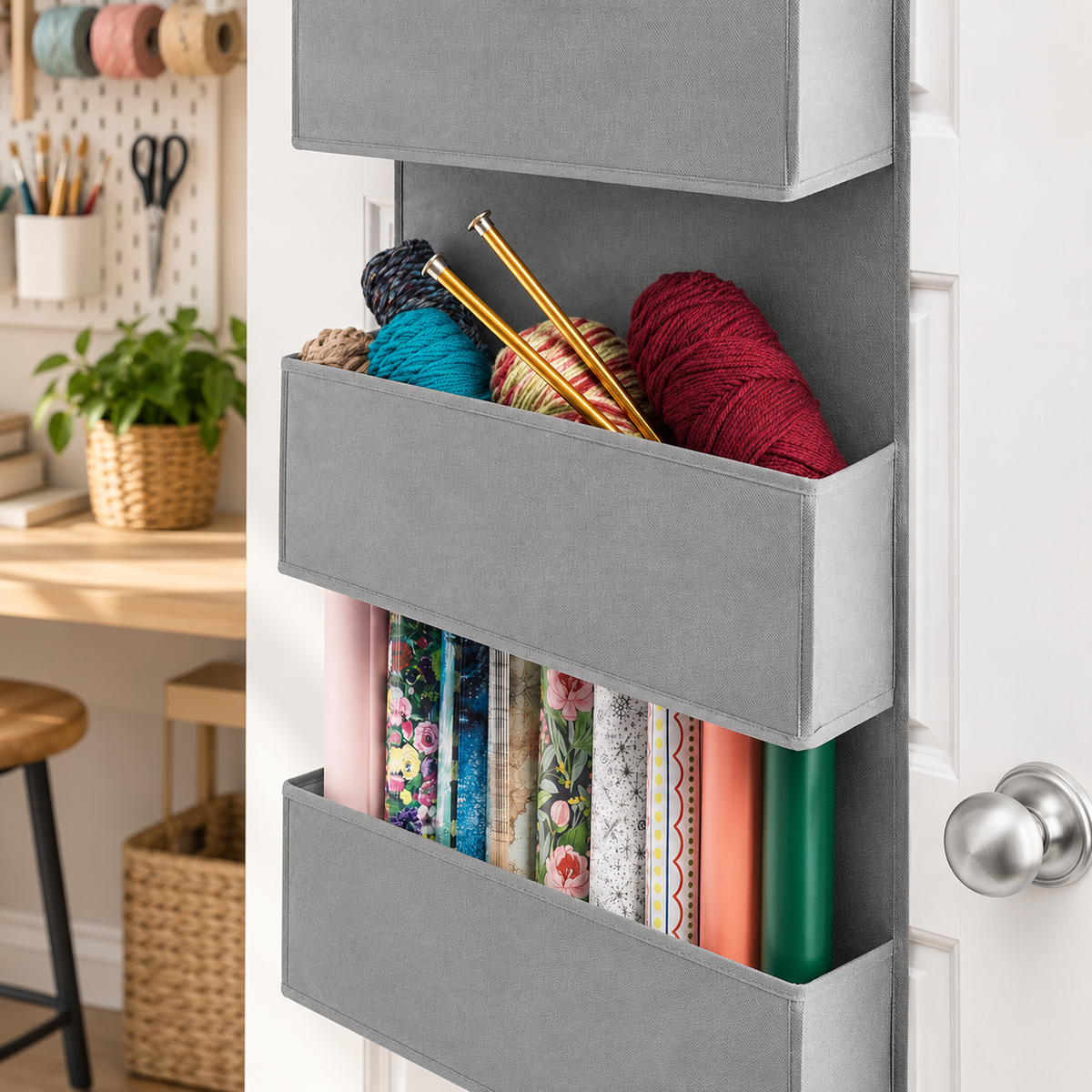 4-Tier Over-the-Door Fabric Organizer