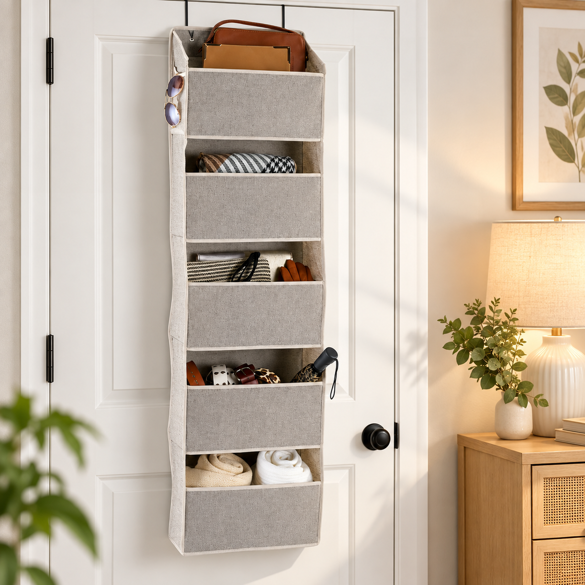 5-Shelf Over-the-Door Closet Organizer